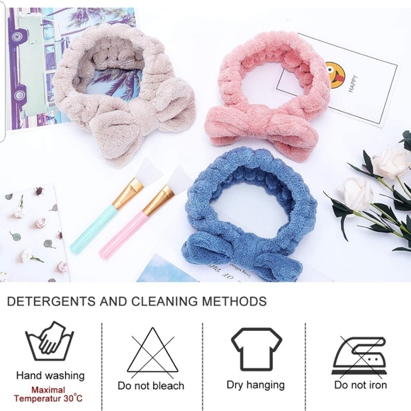 ☀️ Clearance! Skincare Headbands (Set of 3) - Picture 2 of 6